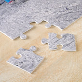 Eis-Skaten entlang den Windmühlen im Winter Puzzle (Seite)