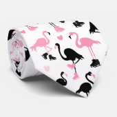 Eis-Skaten-Flamingos Krawatte (Gerollt)