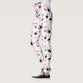 Eis-Skaten-Flamingos Leggings (Links)