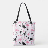 Eis-Skaten-Flamingos Tasche (Rückseite)