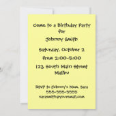 Eis-Skaten-Giraffe an der Eisbahn Einladung (Rückseite)