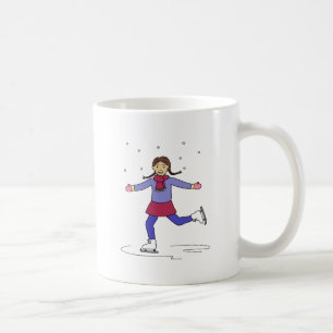 Eis Skaten Girl Abbildung Skater Kaffeetasse