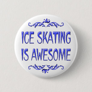 Eis-Skaten ist fantastisch Button