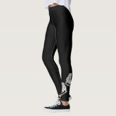 Eis-Skaten-Leggings - Silver Star-Figur-Skate Leggings (Links)
