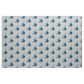 Eis Skaten - Männlicher Skater blauer Stern Stoff (Fat Quarter (45,7 x 55,9 cm))