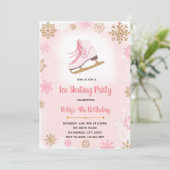 Eis-Skaten-Party Einladung (Stehend Vorderseite)