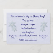 Eis-Skaten-Party! Einladung (Rückseite)