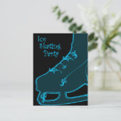 Eis Skaten Party Einladung (Stehend Vorderseite)