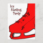 Eis Skaten Party Einladung (Vorderseite)