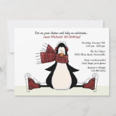 Eis-Skaten-Party Einladung (Vorderseite)