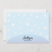 Eis Skaten Party Einladungen mit Mädchen Skaten (Rückseite)