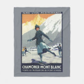 Eis-Skaten - PLM olympisches Promo-Plakat Fleecedecke (Vorderseite)