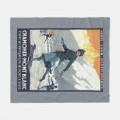 Eis-Skaten - PLM olympisches Promo-Plakat Fleecedecke (Vorderseite (Horizontal))