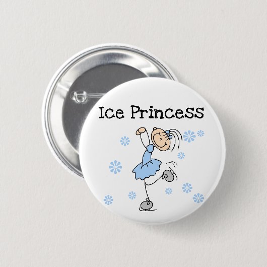 Eis-Skaten-Prinzessin Tshirts und Geschenke Button (Vorne & Hinten)