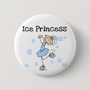 Eis-Skaten-Prinzessin Tshirts und Geschenke Button