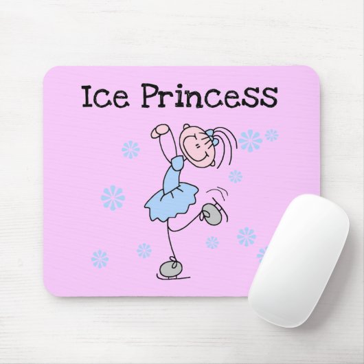 Eis-Skaten-Prinzessin Tshirts und Geschenke Mousepad (Mit Mouse)