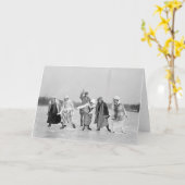 Eis-Skaten Race, 1925 Karte (Gelbe Blume)