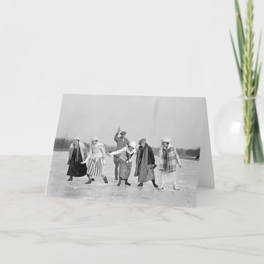 Eis-Skaten Race, 1925 Karte (Vorderseite)