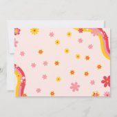 Eis Skaten Retro Groovy Geburtstag mal Girls Ankündigung (Rückseite)