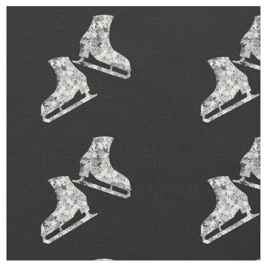 Eis-Skaten - Silver Star-Figur-Skate Stoff (Nahaufnahme)