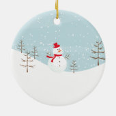 Eis-Skaten-Skater-Mädchen-datierte Keramik Ornament (Hinten)