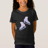Eis Skaten T - Shirt Figur Skate lila Kristalle (Vorderseite)