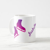 Eis Skaten Tasse Figur Skate Paar lila (Vorderseite Links)
