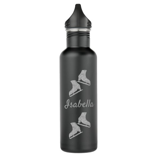 Eis Skaten Wasserflasche Figur Skate Silber Edelstahlflasche (Links)
