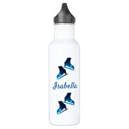 Eis Skaten Wasserflasche Skate blaue Sterne Edelstahlflasche