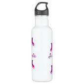 Eis-Skaten-Wasserflasche Skate lila Edelstahlflasche (Vorderseite)