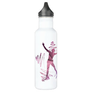 Eis Skaten Wasserflasche Star Skater Rosa lila Edelstahlflasche
