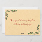 Eis-Skaten-Weihnachtskarte Feiertagskarte (Rückseite)