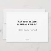 Eis-Skaten Weihnachtskarten Feiertagskarte (Rückseite)