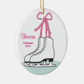 Eis-Skaten-Weihnachtsverzierung Keramikornament (Rechts)