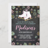 Eis Skaten, Winterwunderland, Halbpension Einladung (Vorderseite)