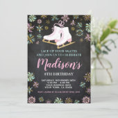 Eis Skaten, Winterwunderland, Halbpension Einladung (Stehend Vorderseite)