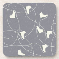 Eis Skaten zeigt Markierungen Graues weißes Muster