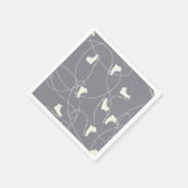 Eis Skaten zeigt Markierungen Graues weißes Muster Serviette (Ecke)