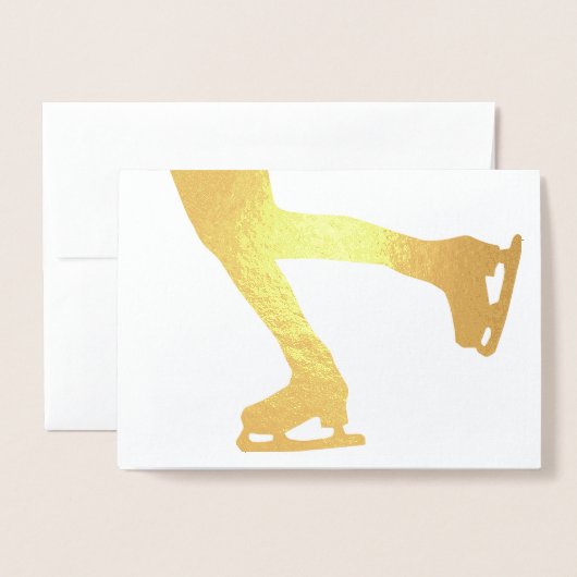 Eis-Skater Folienkarte (Vorderseite mit Umschlag)