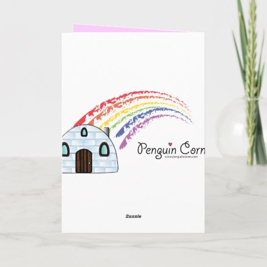 Eis-Skater-Glückwünsche: Sie sind ein Stern! Karte (Rückseite)