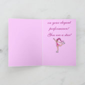 Eis-Skater-Glückwünsche: Sie sind ein Stern! Karte (Innenseite)