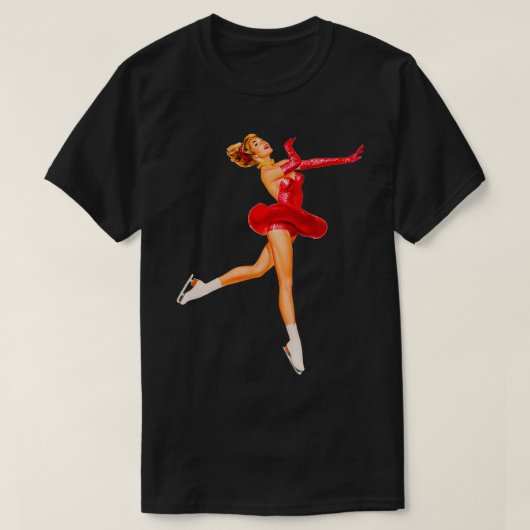 Eis Skater in Rot T-Shirt (Design vorne)