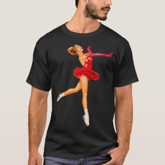 Eis Skater in Rot T-Shirt