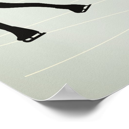 Eis-Skater Poster (Ecke)