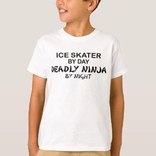 Eis-Skater tödliches Ninja bis zum Nacht T-Shirt