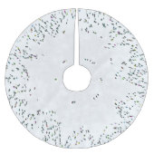 Eis-Skater-Weihnachtsbaum-Rock Polyester Weihnachtsbaumdecke (Vorderseite)