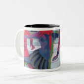 Eis-Skater Zweifarbige Tasse (Vorderseite Links)