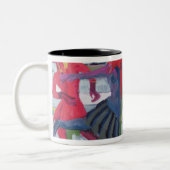 Eis-Skater Zweifarbige Tasse (Links)
