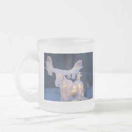 Eis-Skulptur-Schnee gefrorener Winter würzt Wetter Kaffeetasse