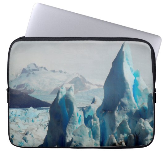 Eis-Spitzen im Perito Moreno Andengletscher Laptopschutzhülle (Vorderseite)
